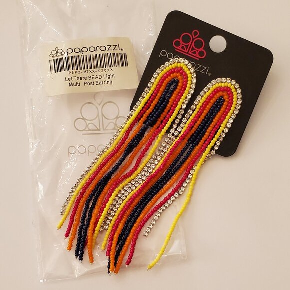 Paparazzi Jewelry - Paparazzi Beaded Rainbow-like Post Earrings